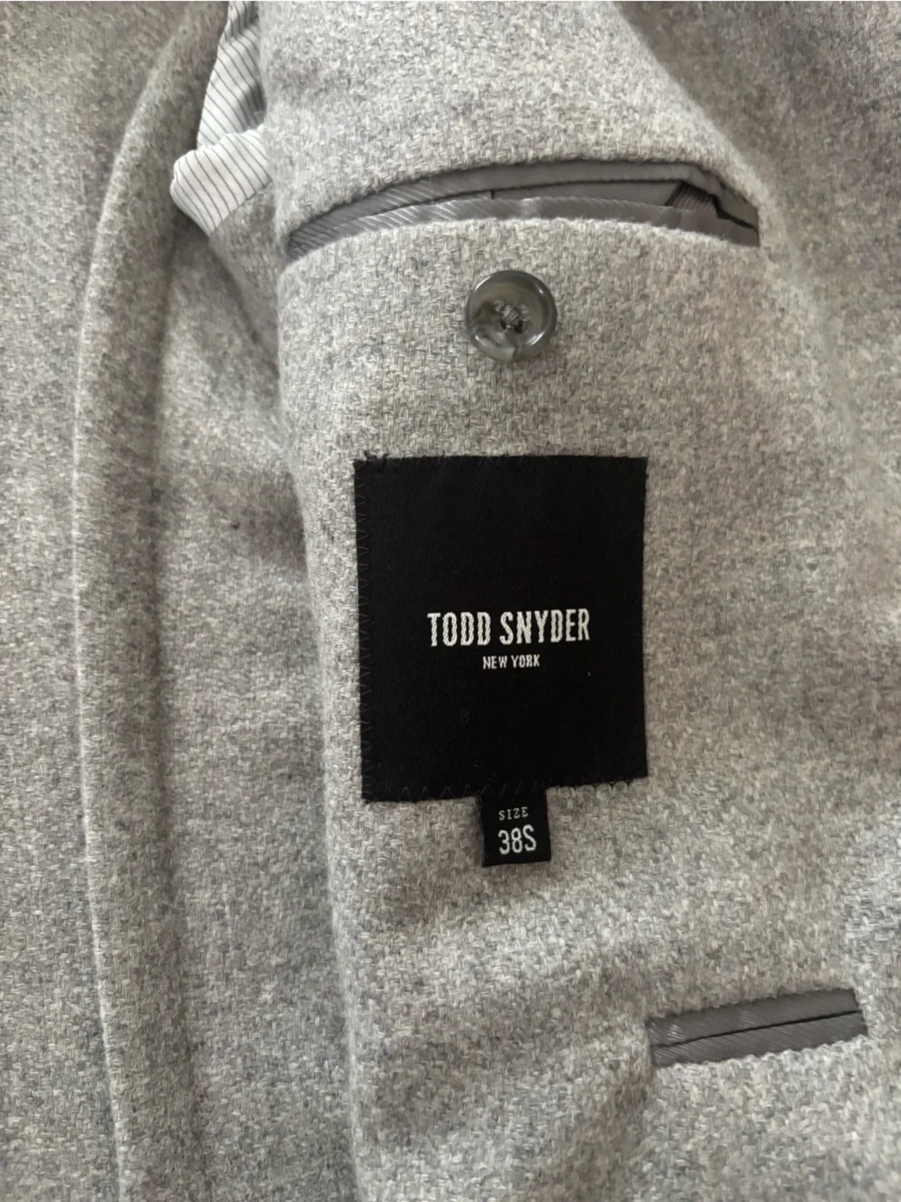 Todd Snyder Light Grey Wool Blazer